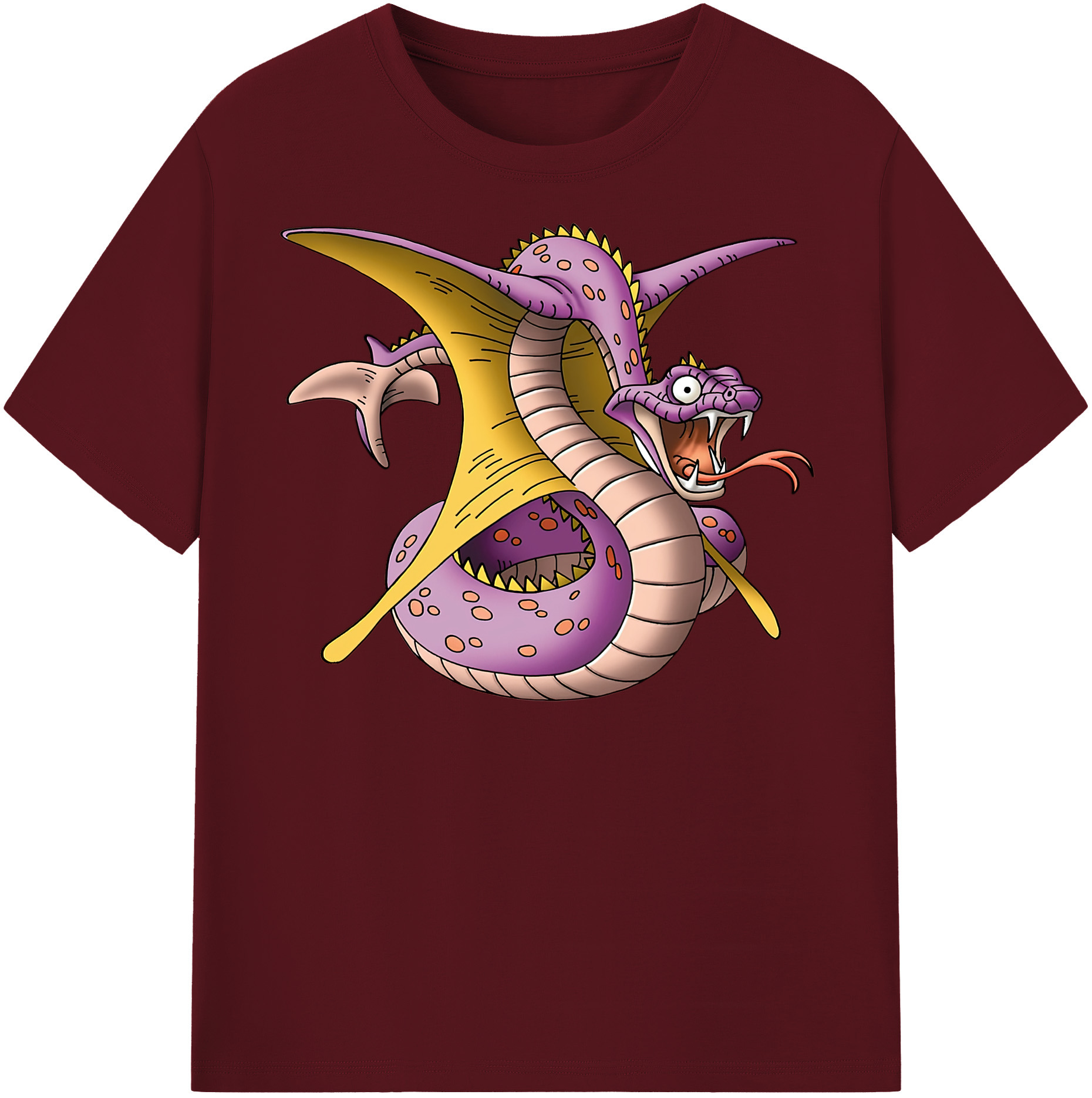 （画像用） ドラゴンクエスト Doragon Kuesuto Dragon Quest 綿100％半袖Tシャツ（フロントプリント）